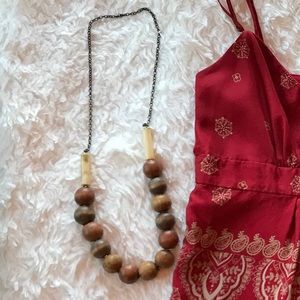 Wood necklace